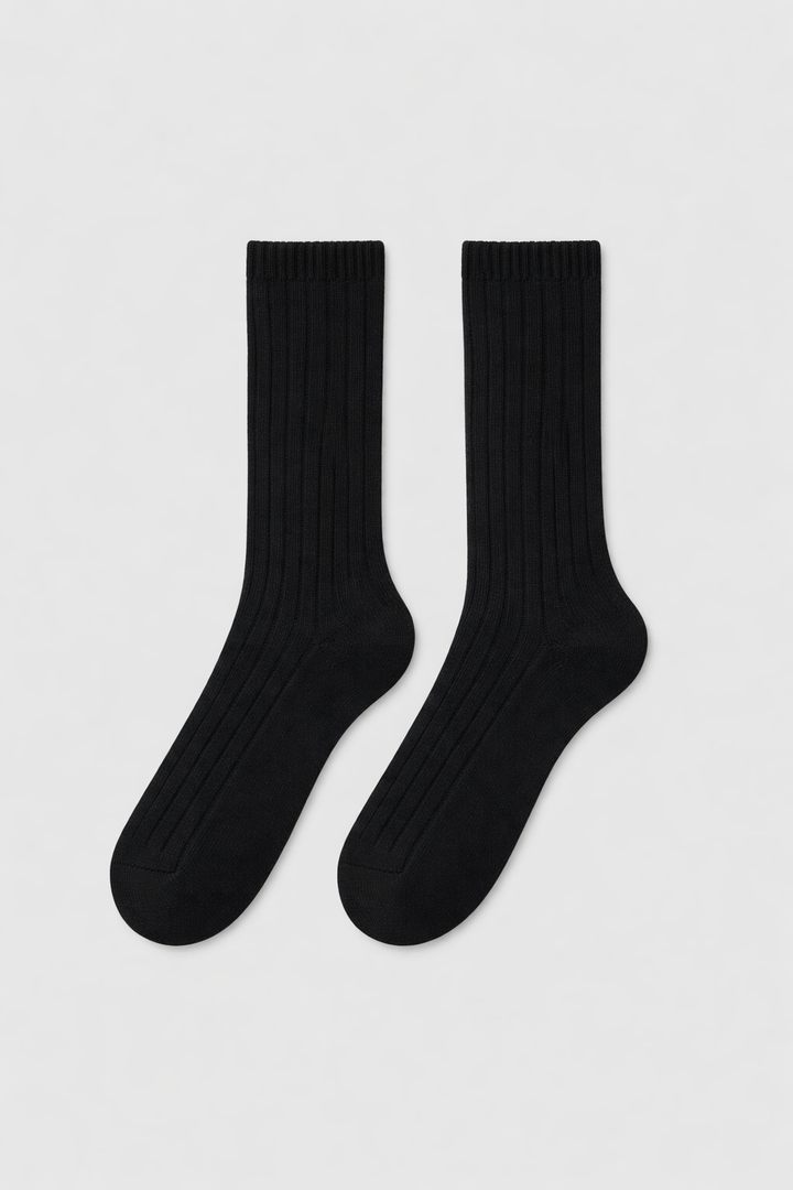 Bodil Chunky Socks, Black
