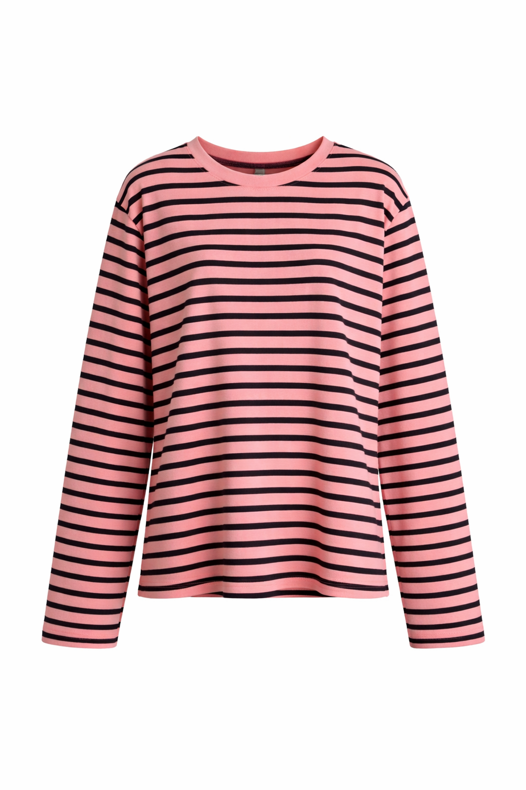 Nete Boii O-Neck Tee, Stripe Pink/Black