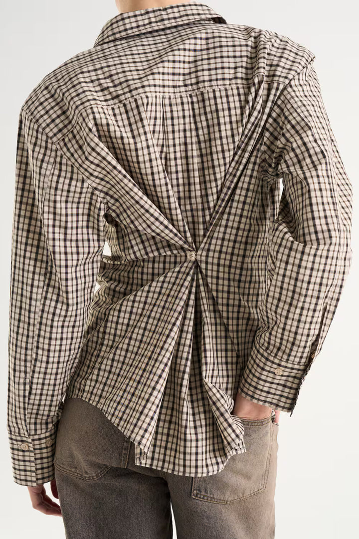 Juniella Shirt - Beige Check