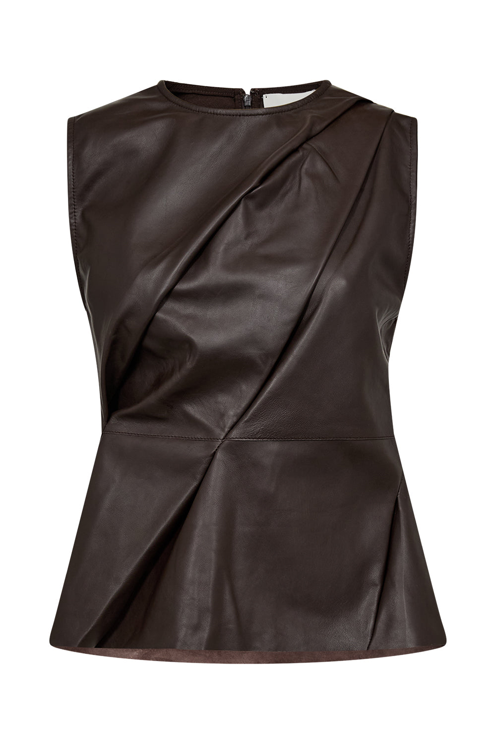Lily Leather Drape Top - FORPÖNTUN