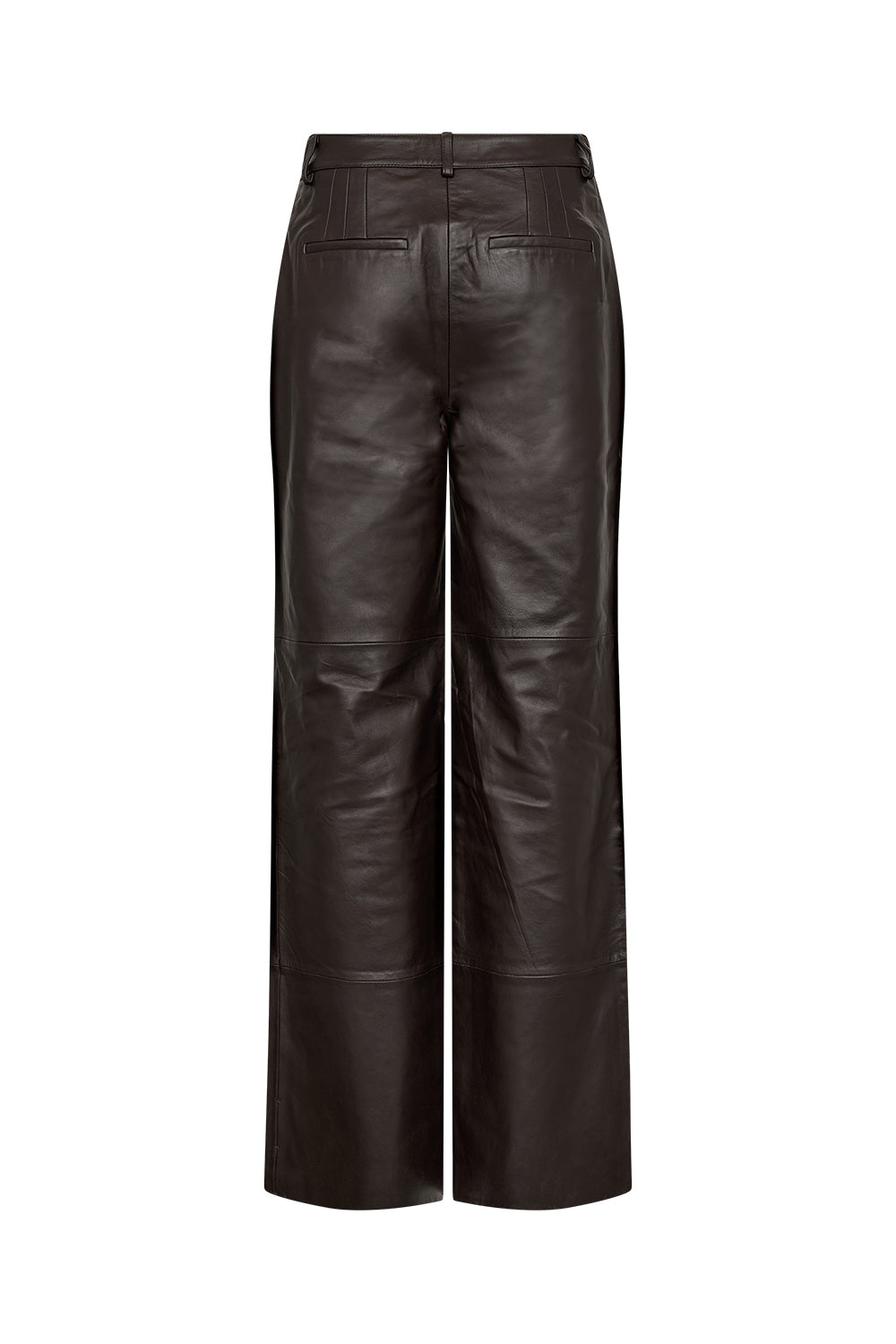 Lily Leather Pant - Espresso Brown