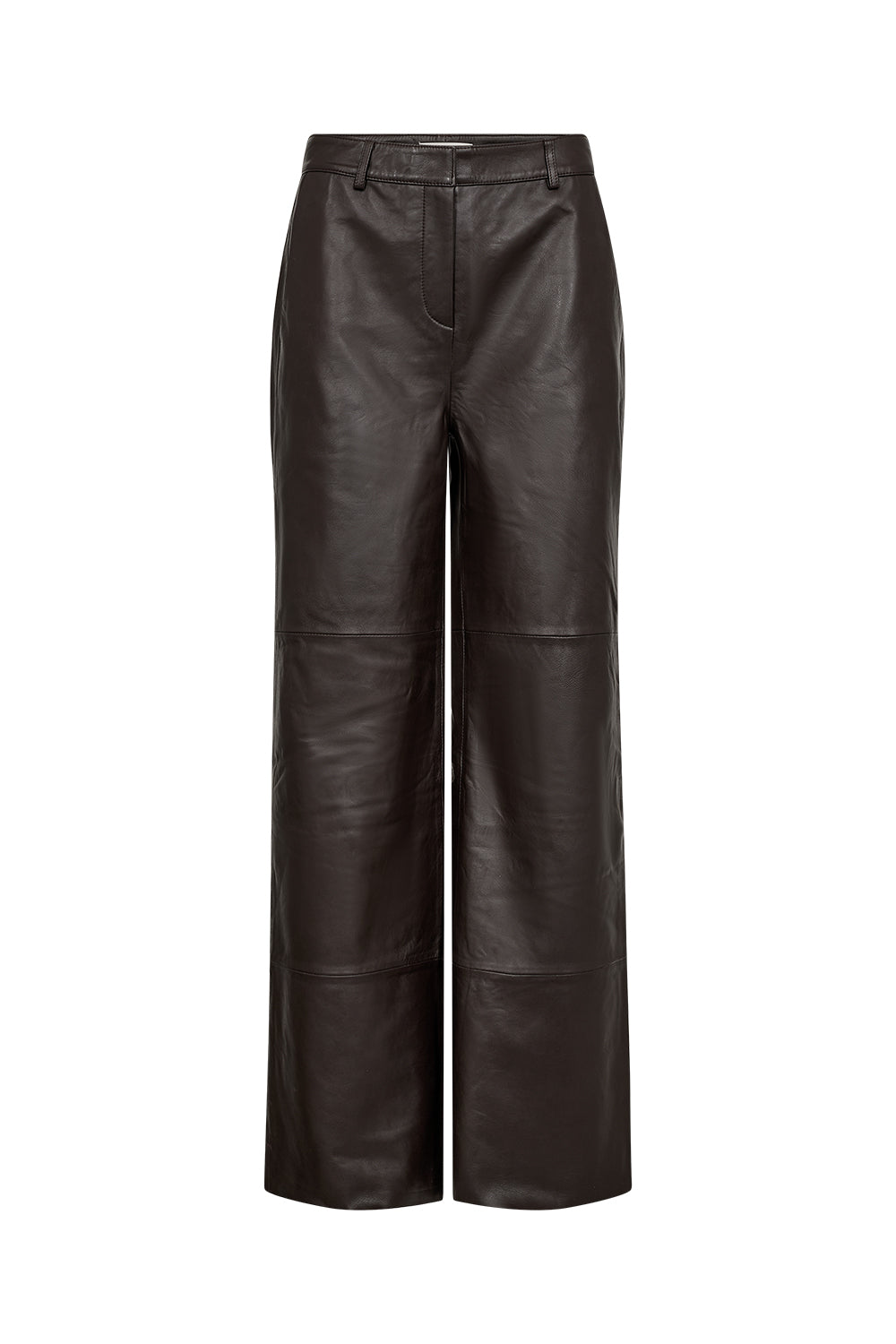 Lily Leather Pant - Espresso Brown