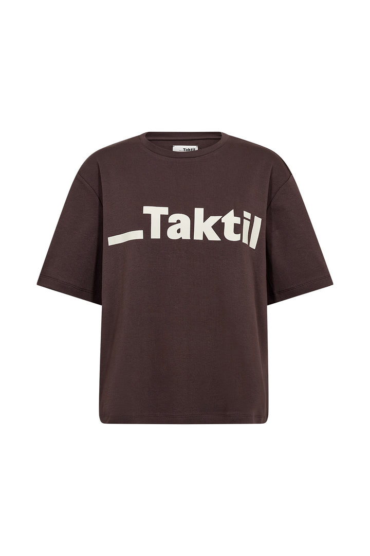 Taktil Logo T-shirt, Espresso
