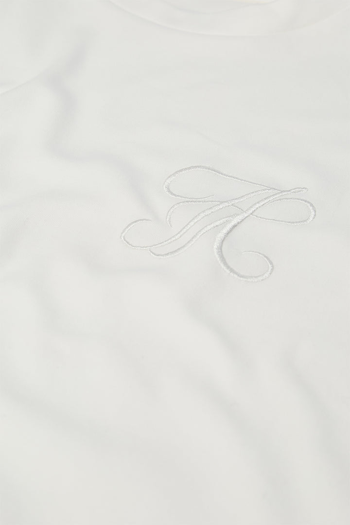 Paris Monogram Tee - Optical White