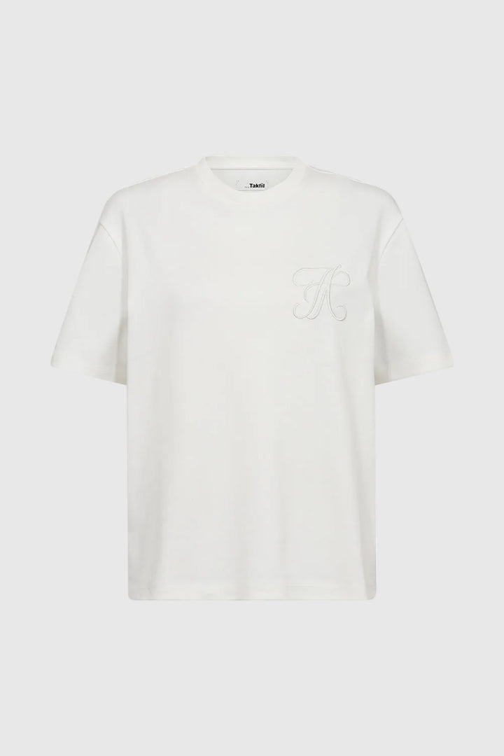Paris Monogram Tee - Optical White
