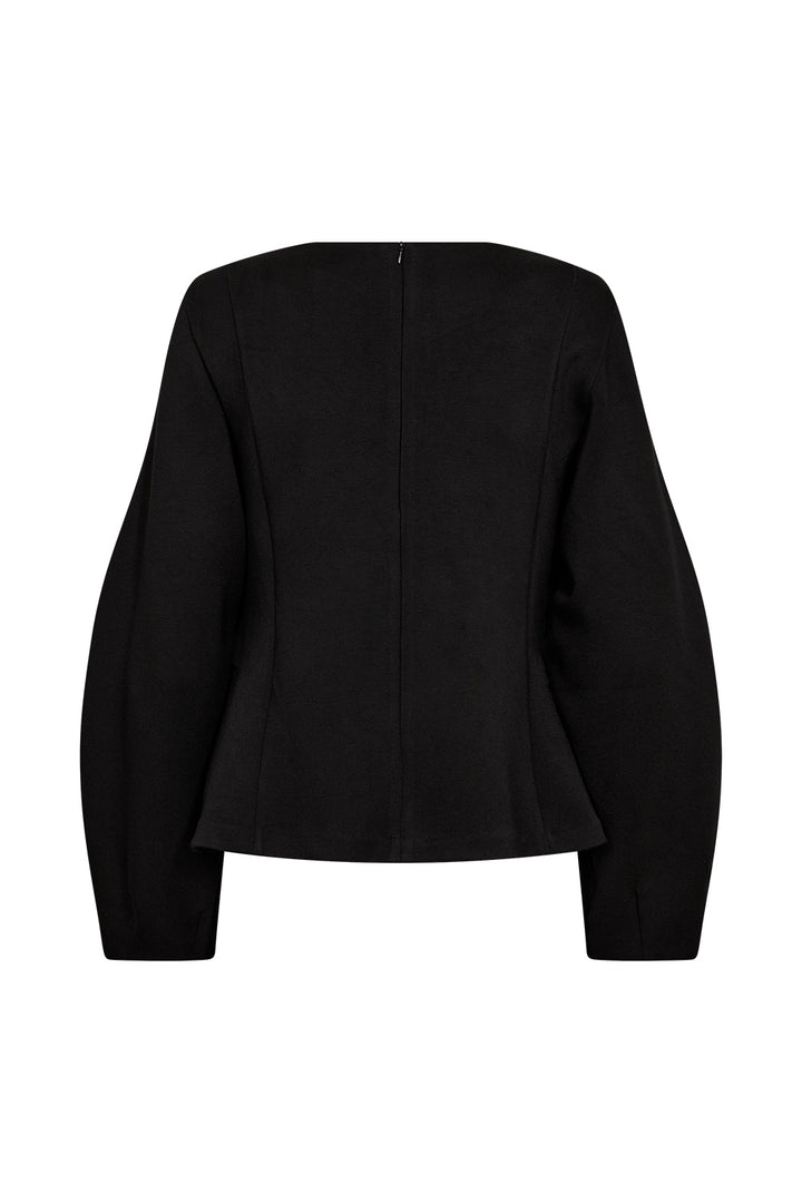 Avalon Fitted Blouse - Black
