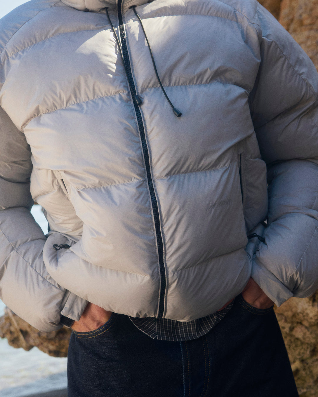 ARKK Logo Puffer - Grey