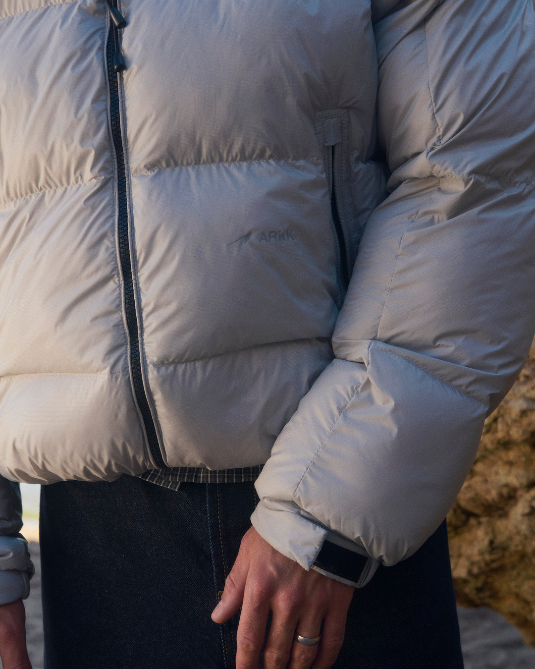 ARKK Logo Puffer - Grey