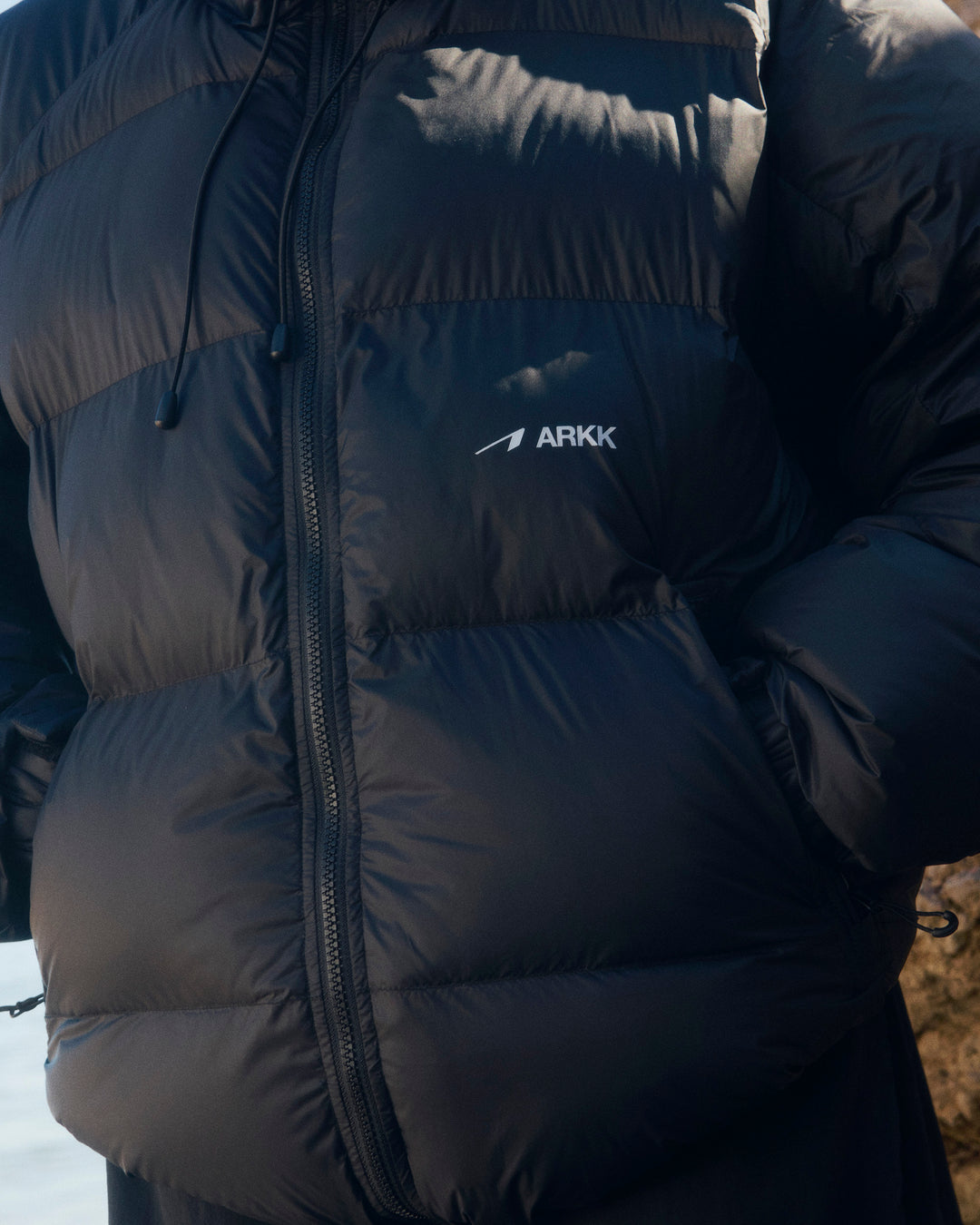 ARKK Logo Puffer - Faded Black
