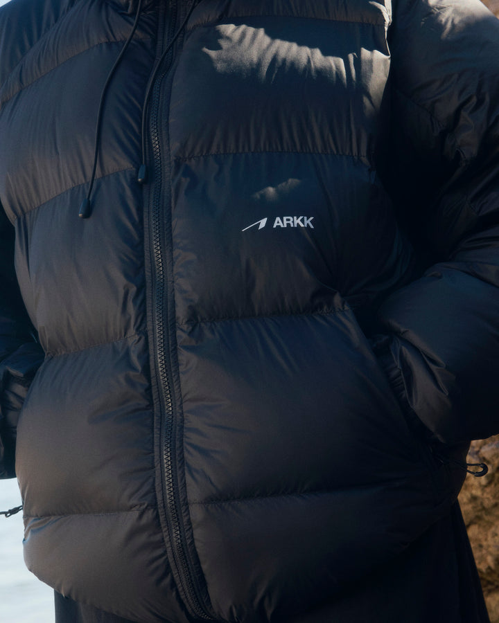 ARKK Logo Puffer - Faded Black