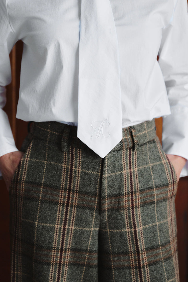 Ava Tie Shirt - White