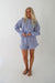 Sonja Striped shirt, Navy / White