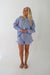Sonja Striped shirt, Navy / White