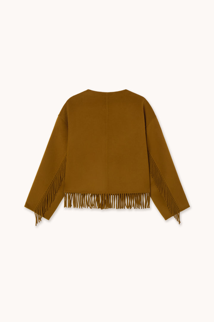 Frills Short Jkt - Bronze
