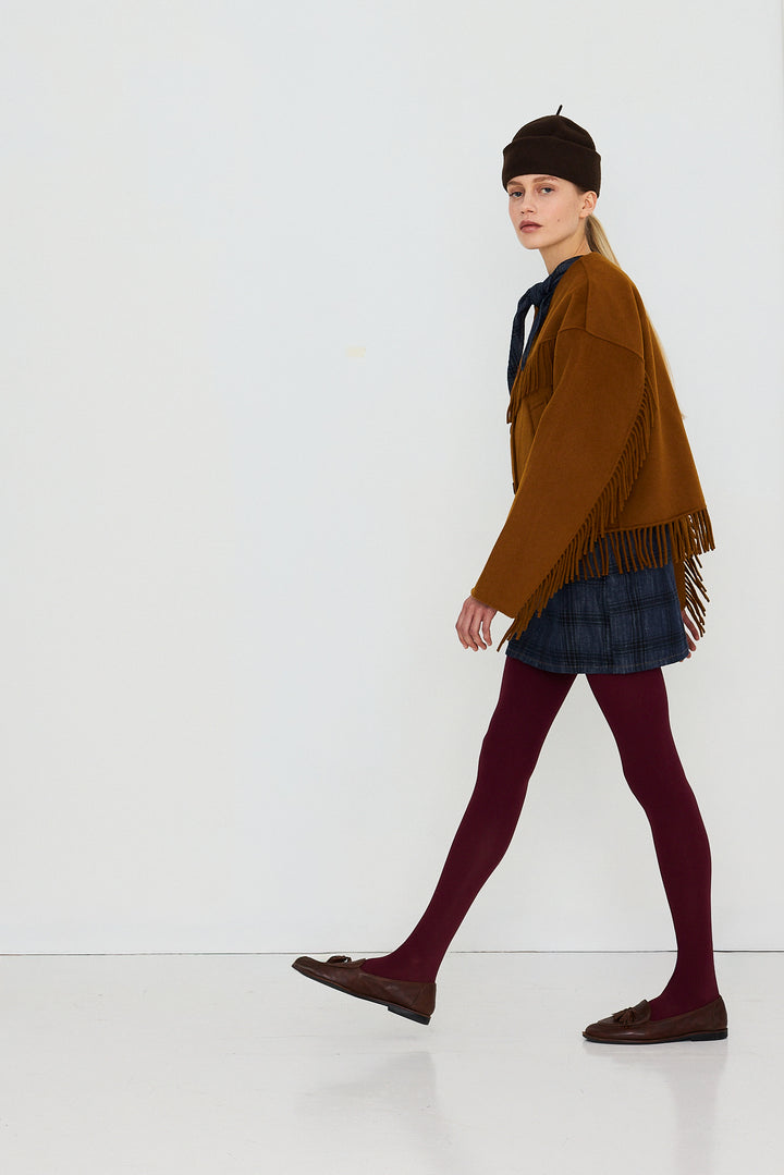 Frills Short Jkt - Bronze