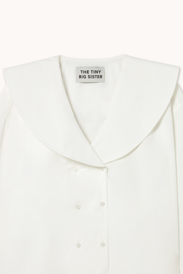 Double Button Shirt - White