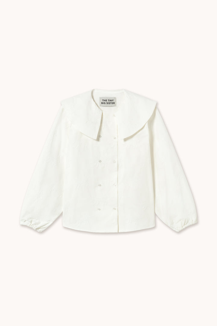 Double Button Shirt - White