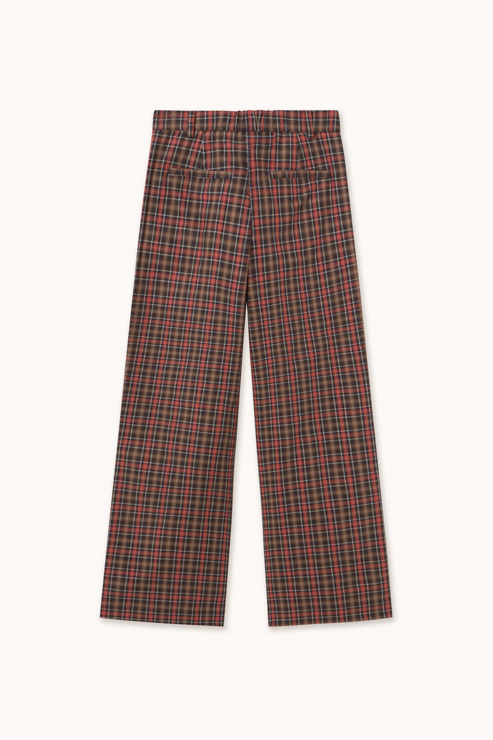 Check Pleated Trousers
