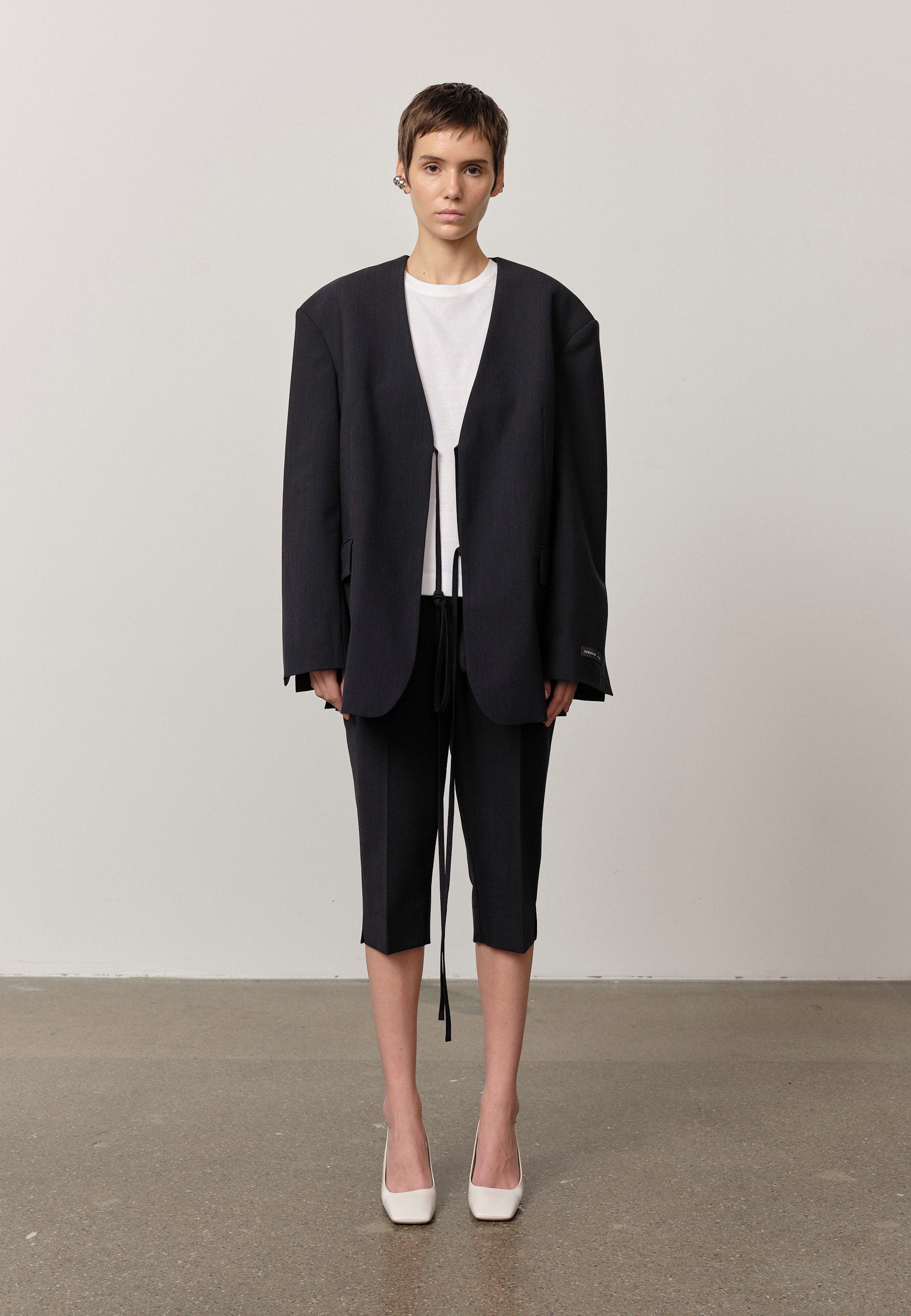 Aliyah Pants, Navy Melange