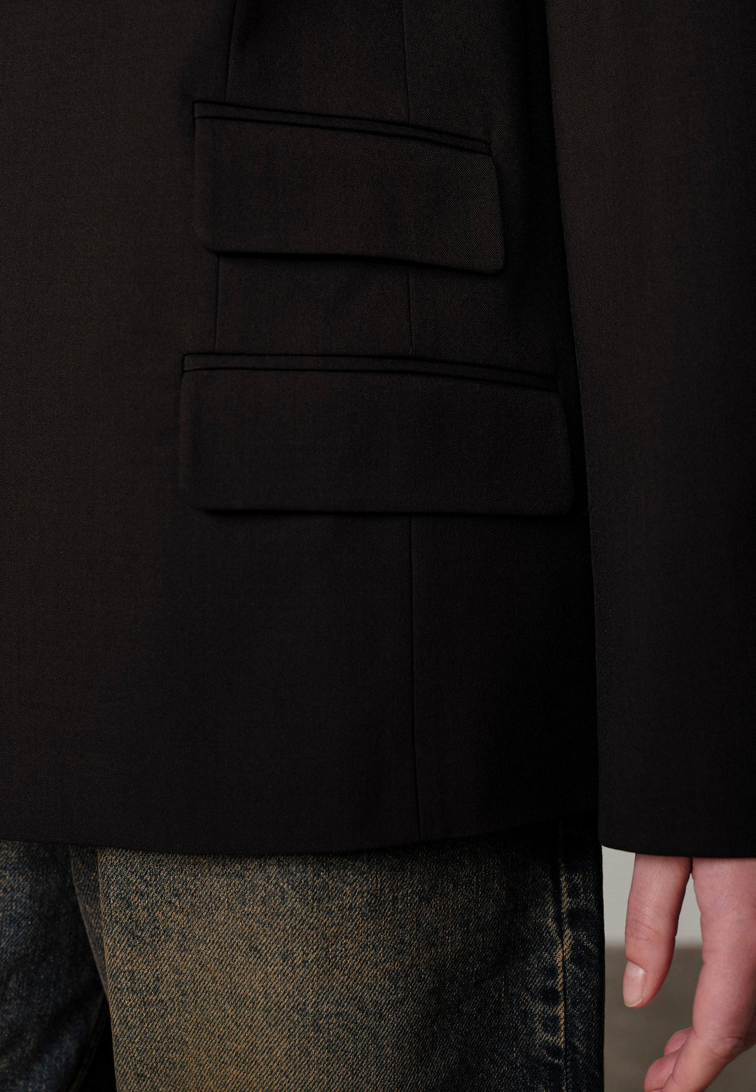 Amalfi Regular Blazer, Black