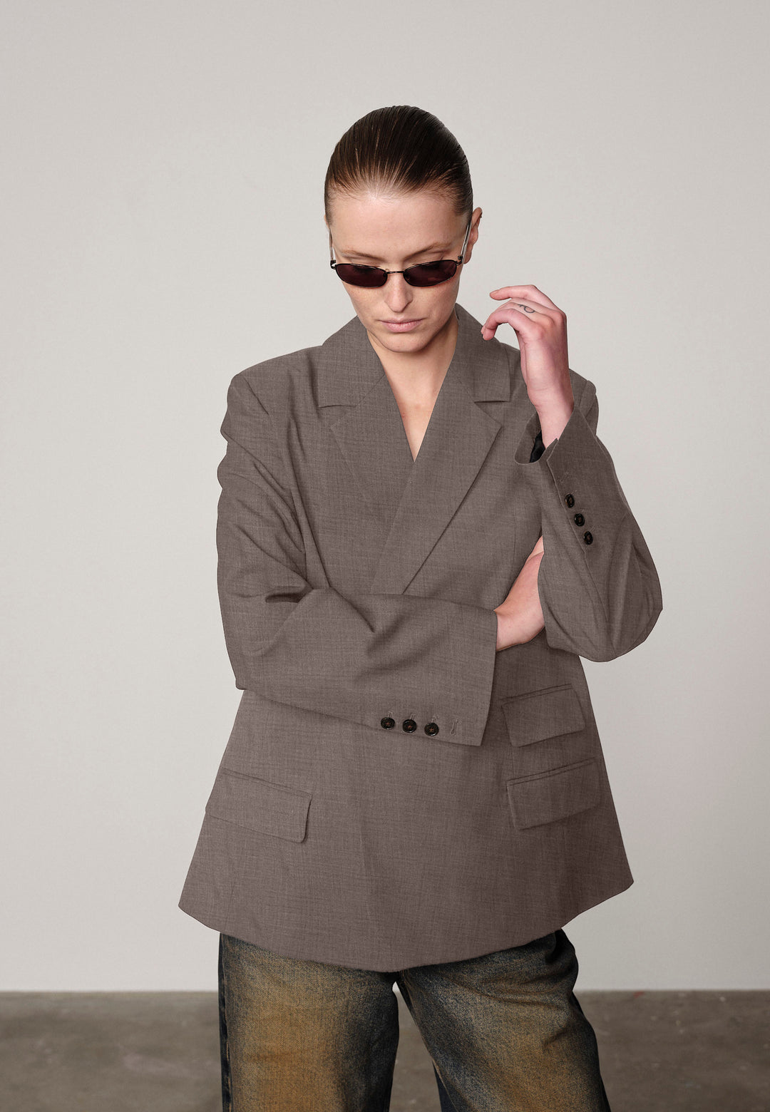 Amalfi Regular Blazer, Grey