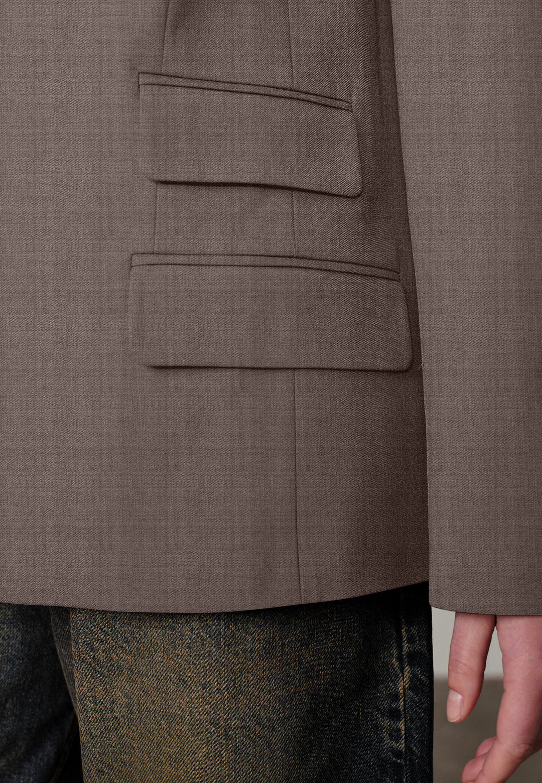Amalfi Regular Blazer, Grey