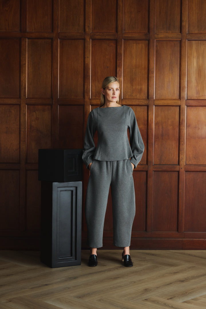 Avalon Fitted Blouse - Black