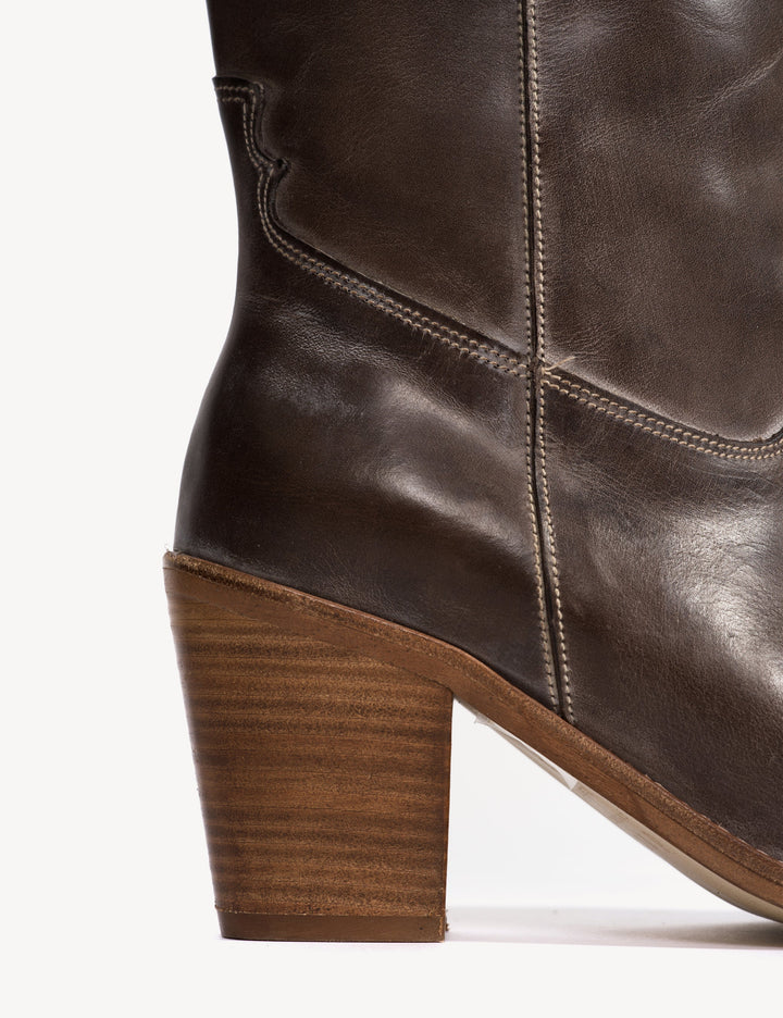 Janie Heeled Escovado - Dark Brown / FORPÖNTUN