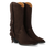 Curved Cowboy Fringe Boots