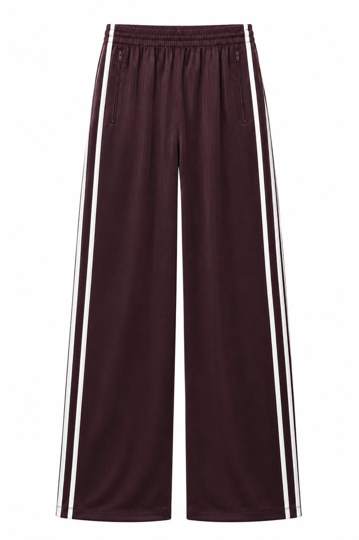 Mia Pants - Wine/White // FORPÖNTUN