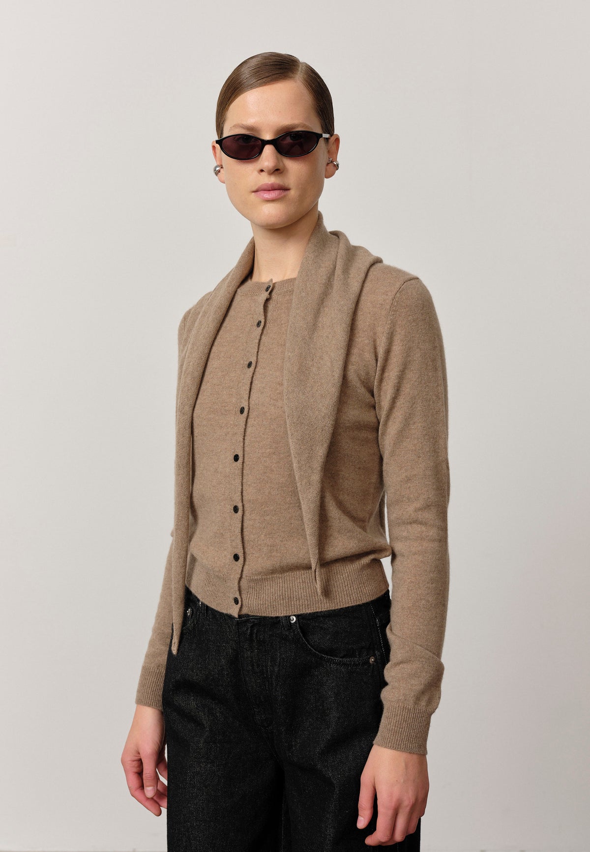 Beau Cashmere Scarf, Croissant