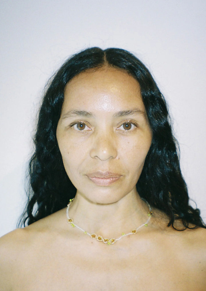 Brown Flor Necklace