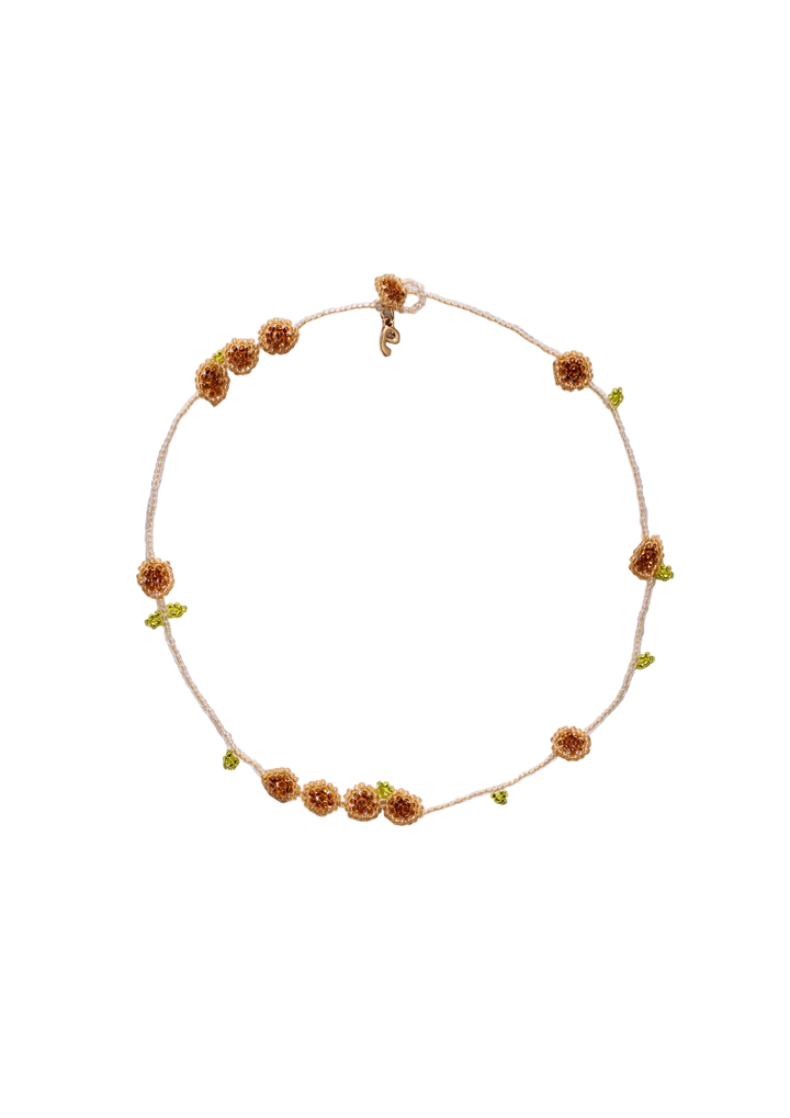 Brown Flor Necklace