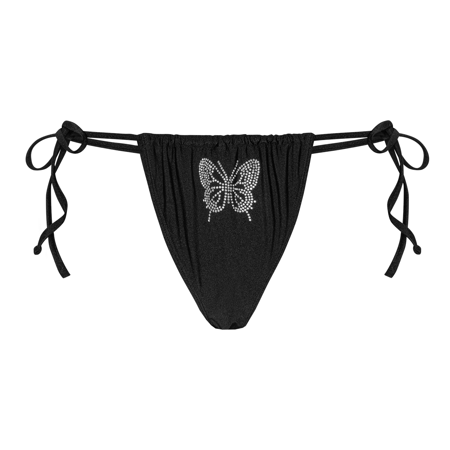 Butterfly Bikini Tanga Black