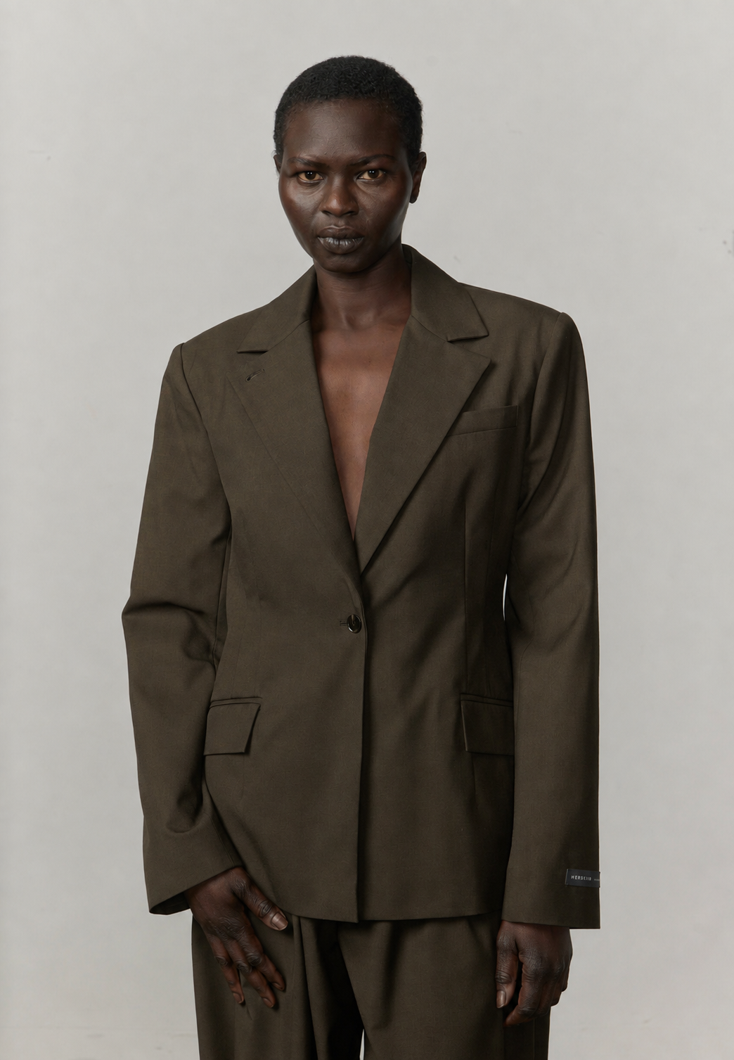 Shelia Fitted Blazer - Khaki