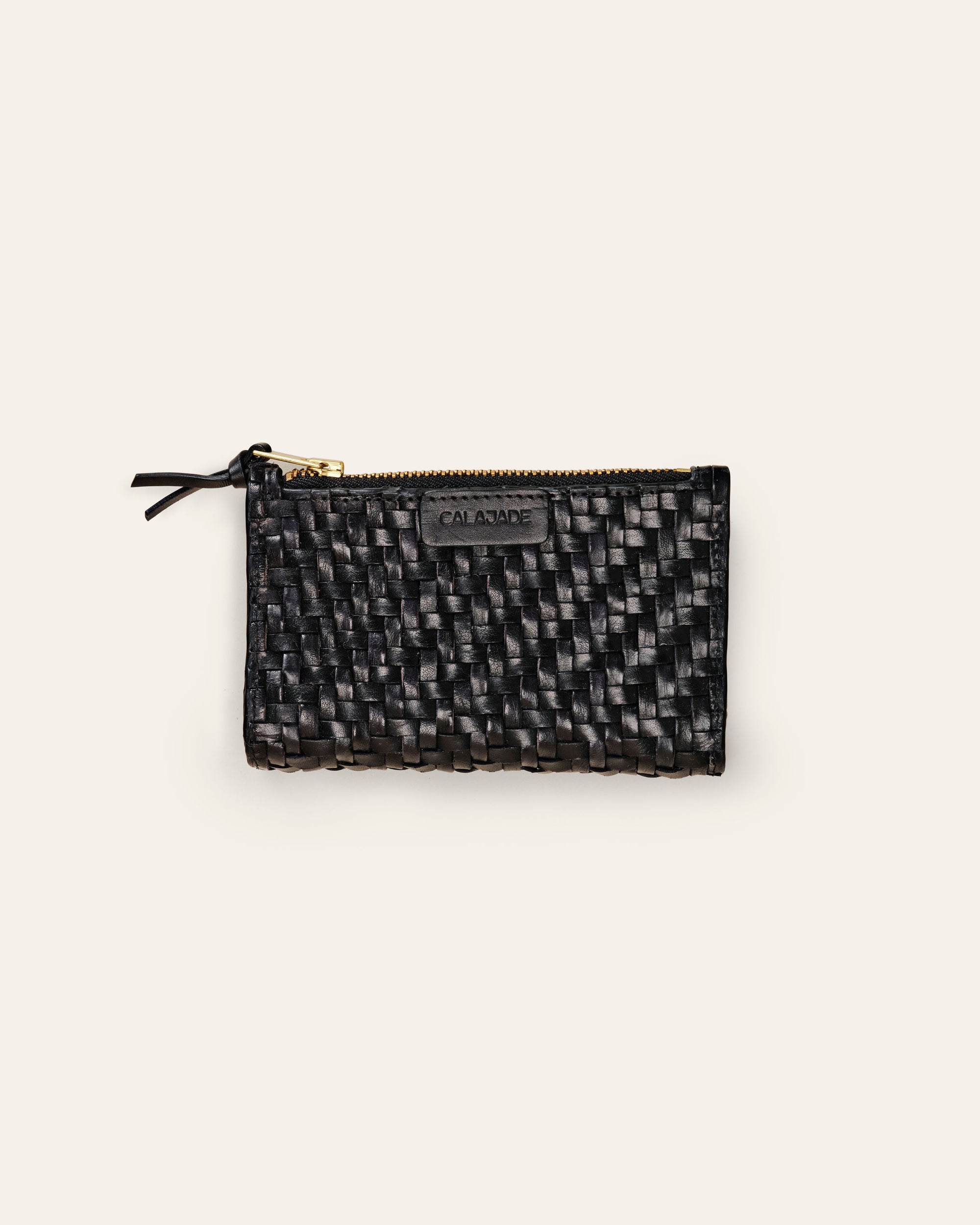 Caia Leather Wallet, Black