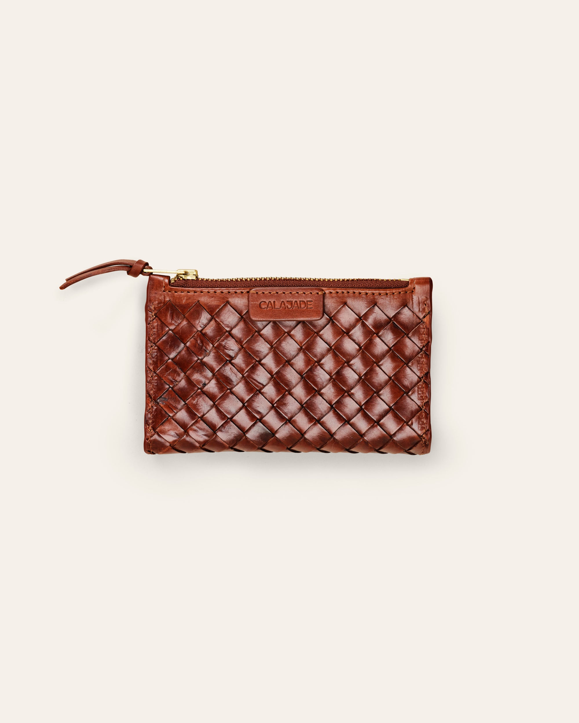 Caia Leather Wallet, Nutmeg