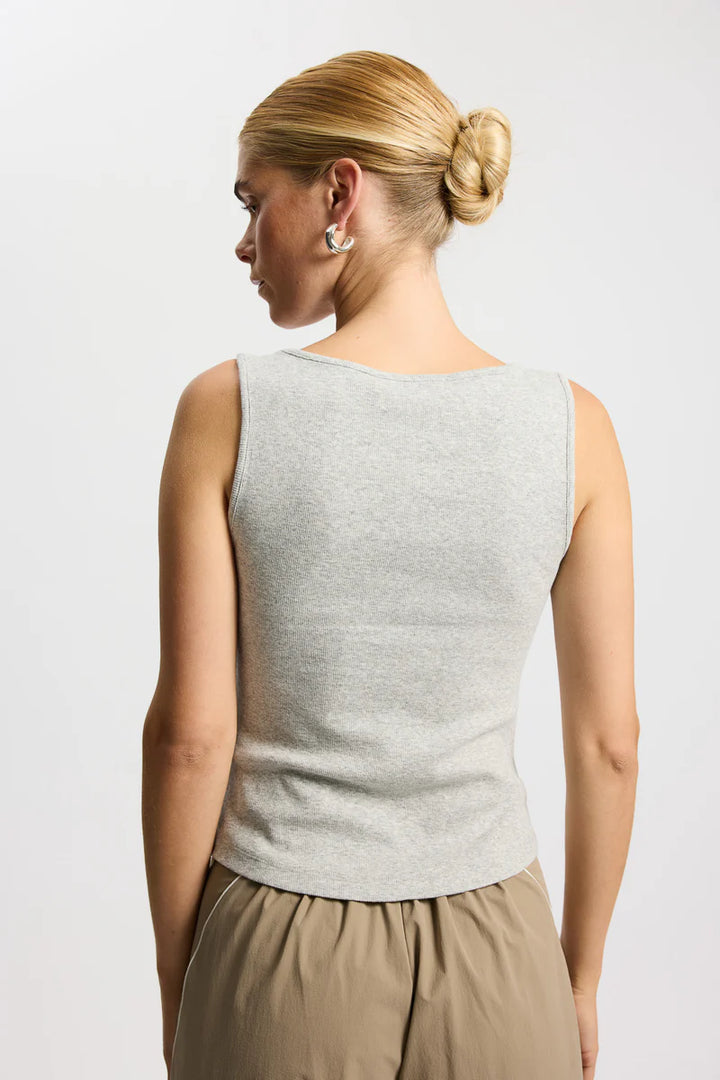 Elevate short top, Grey Melange