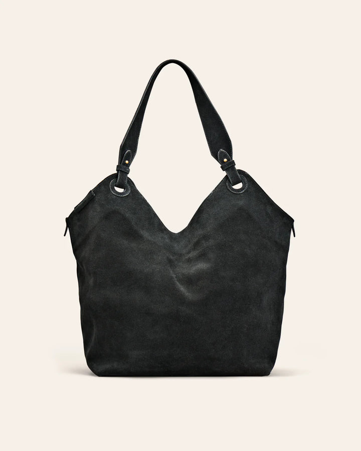 Soho Suede Tote Bag, Black