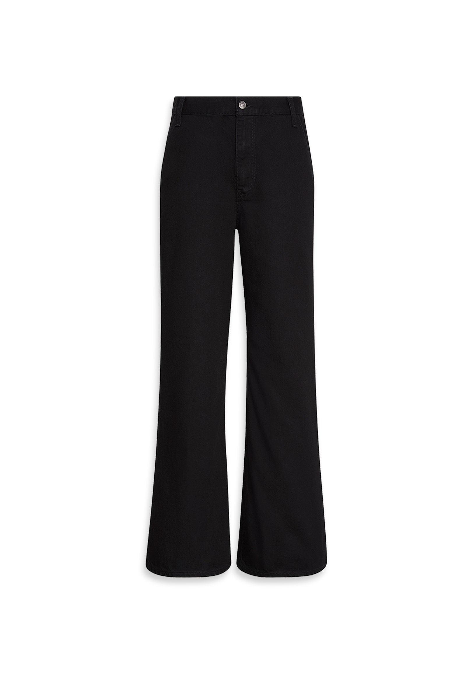 CK High Waisted Wide Jeans, Black