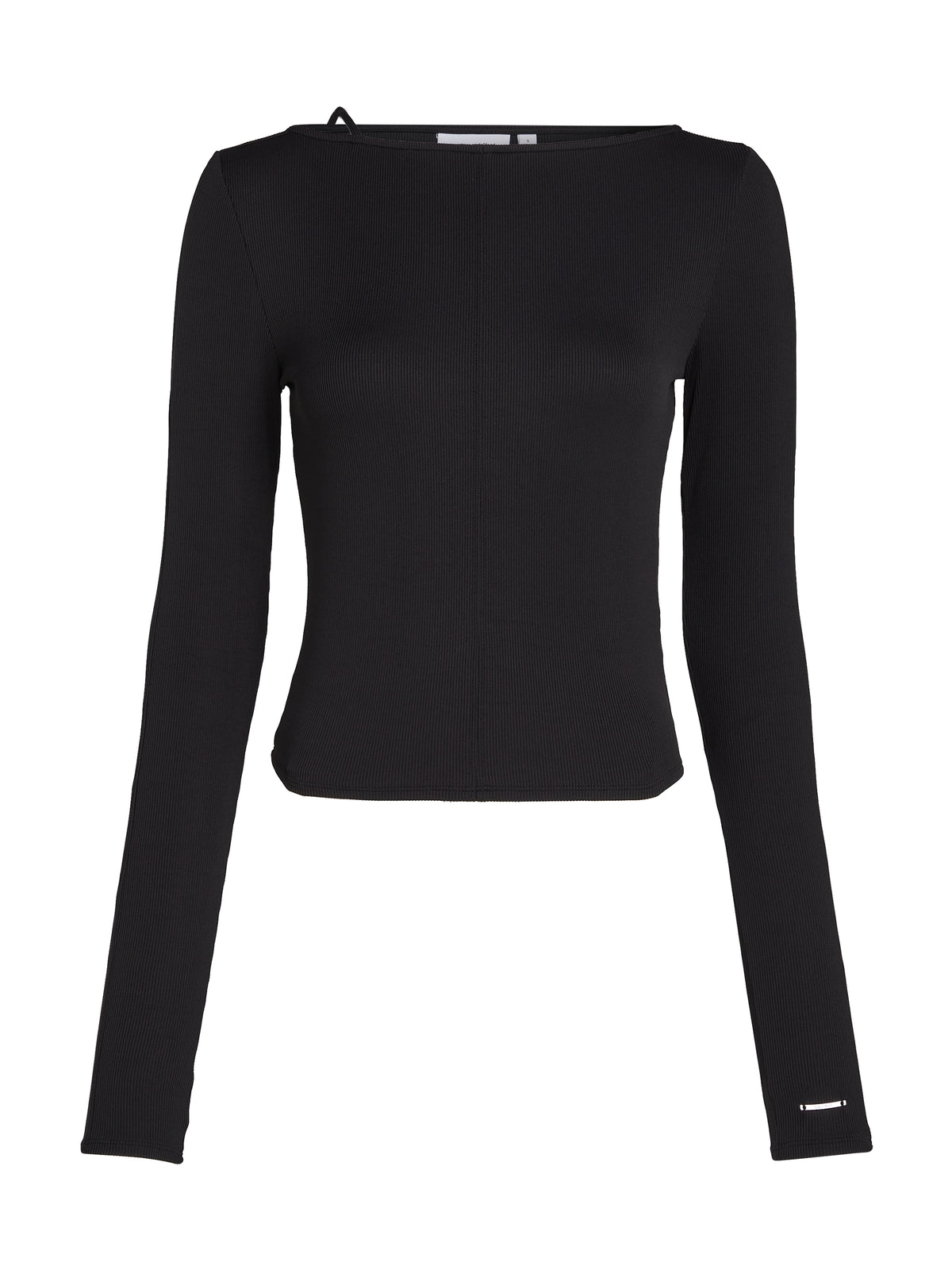 Pre-loved I Q Nova Slash neck Top, Black