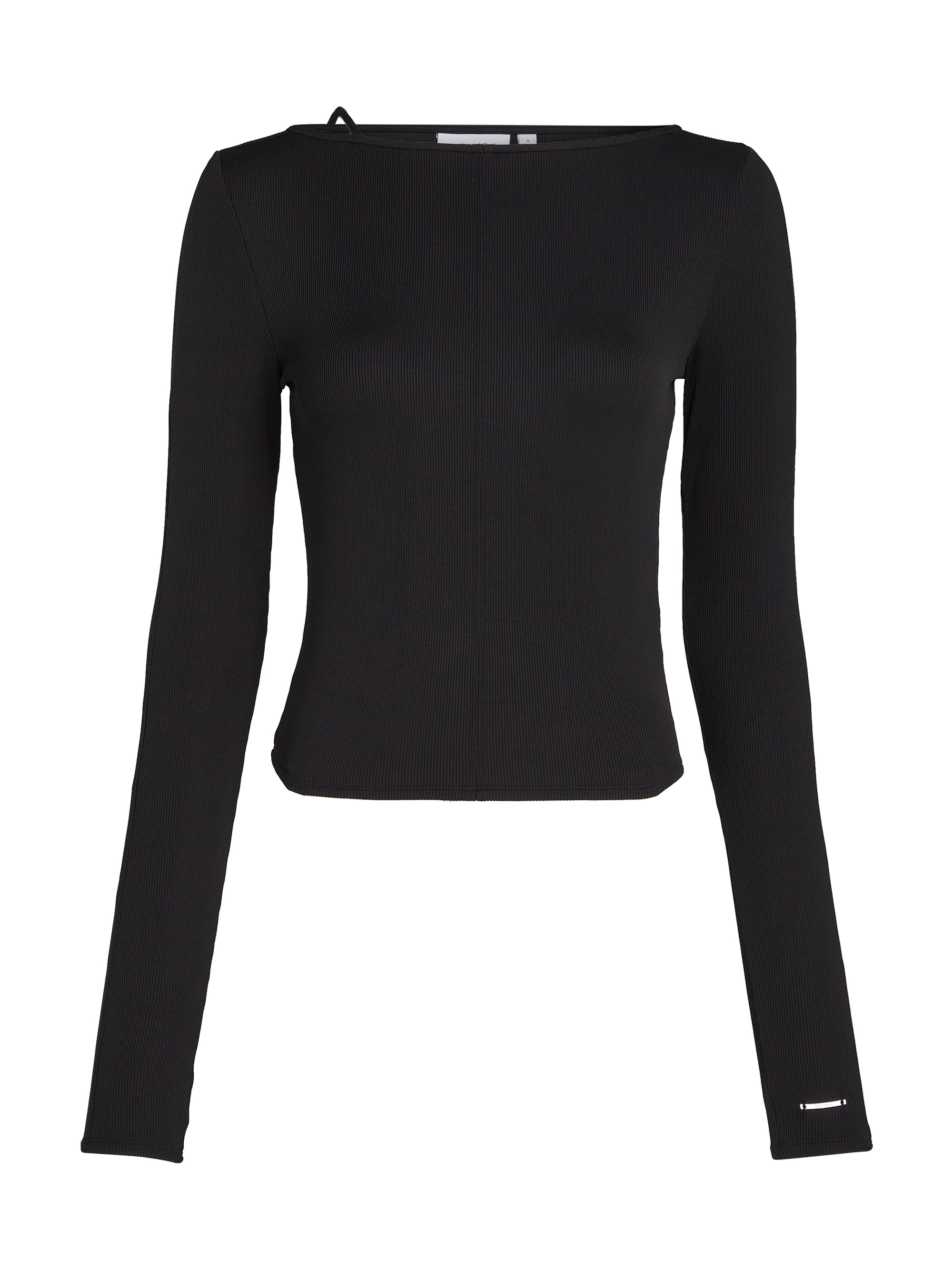 Pre-loved I Q Nova Slash neck Top, Black