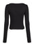 Pre-loved I Q Nova Slash neck Top, Black