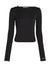 Pre-loved I Q Nova Slash neck Top, Black