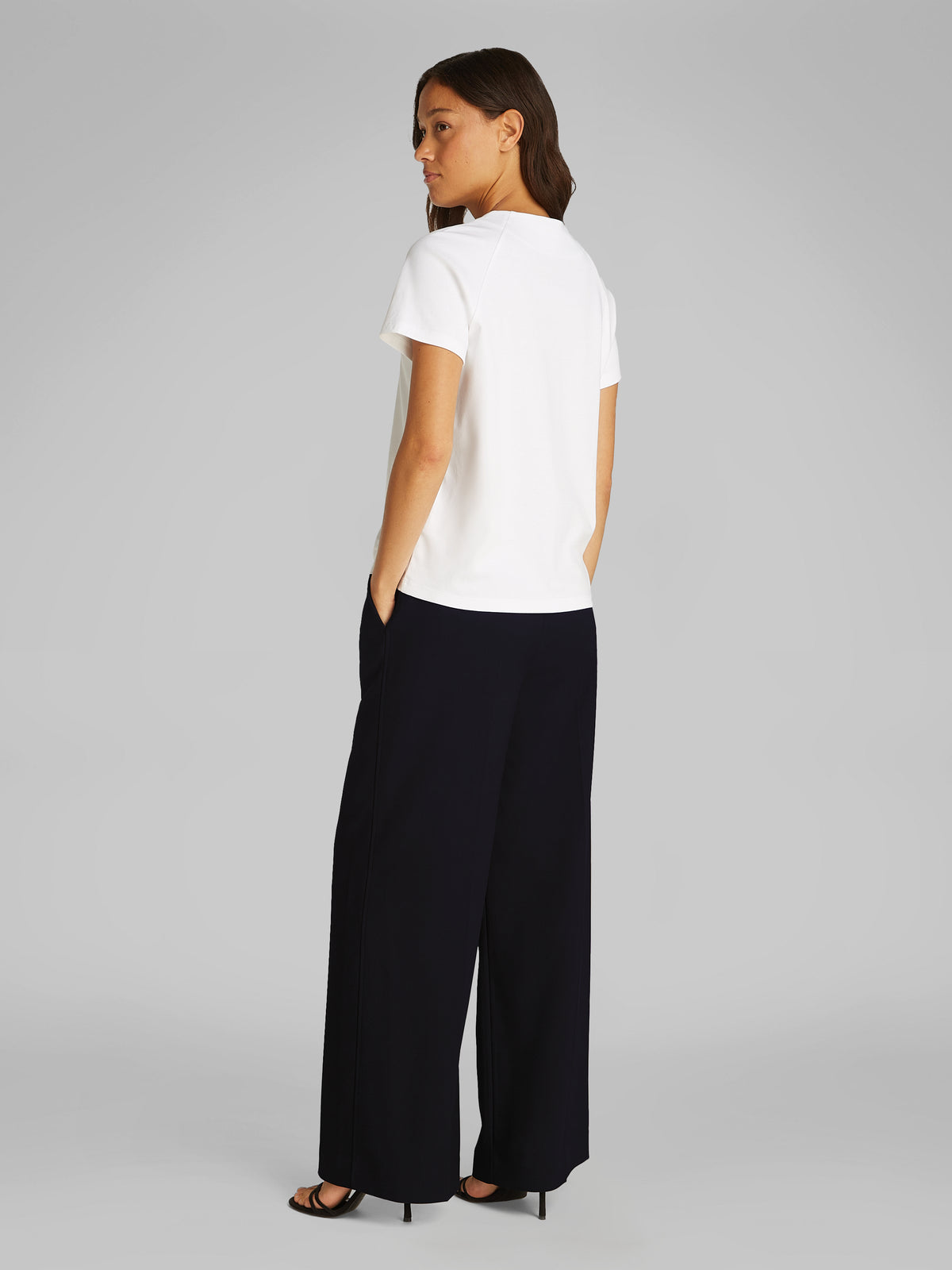 CK Travel Wide Leg Trousers, Black