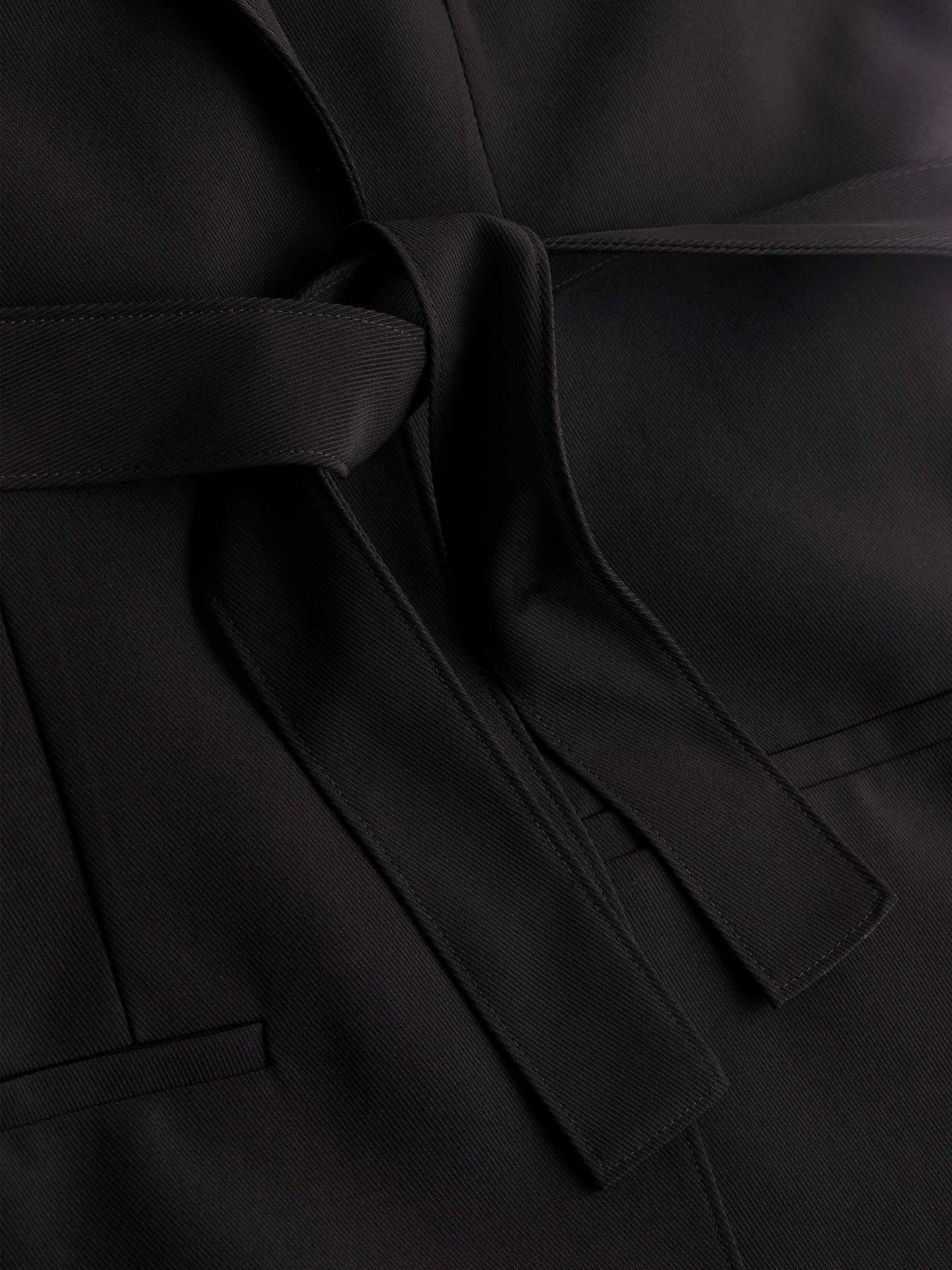 CK Travel Twill Belted Blazer, Black