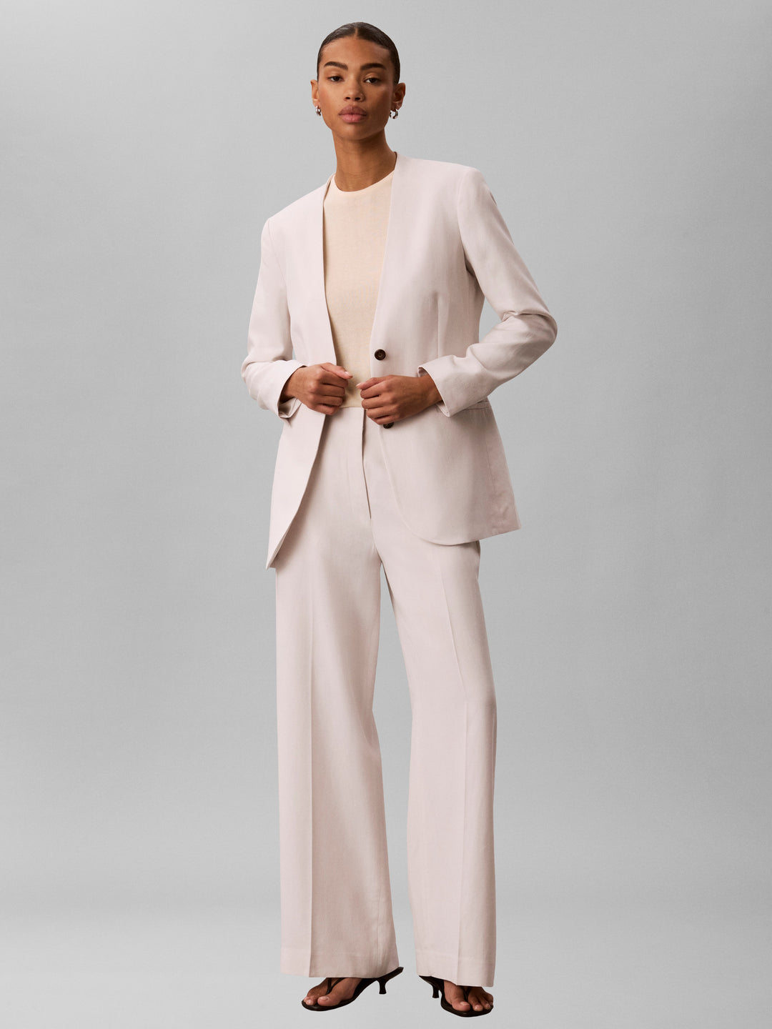 Ck Linen Blend Blazer