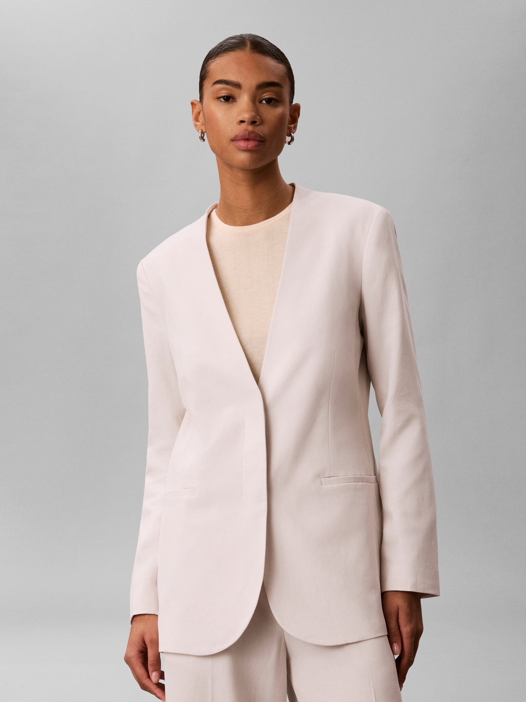 Ck Linen Blend Blazer