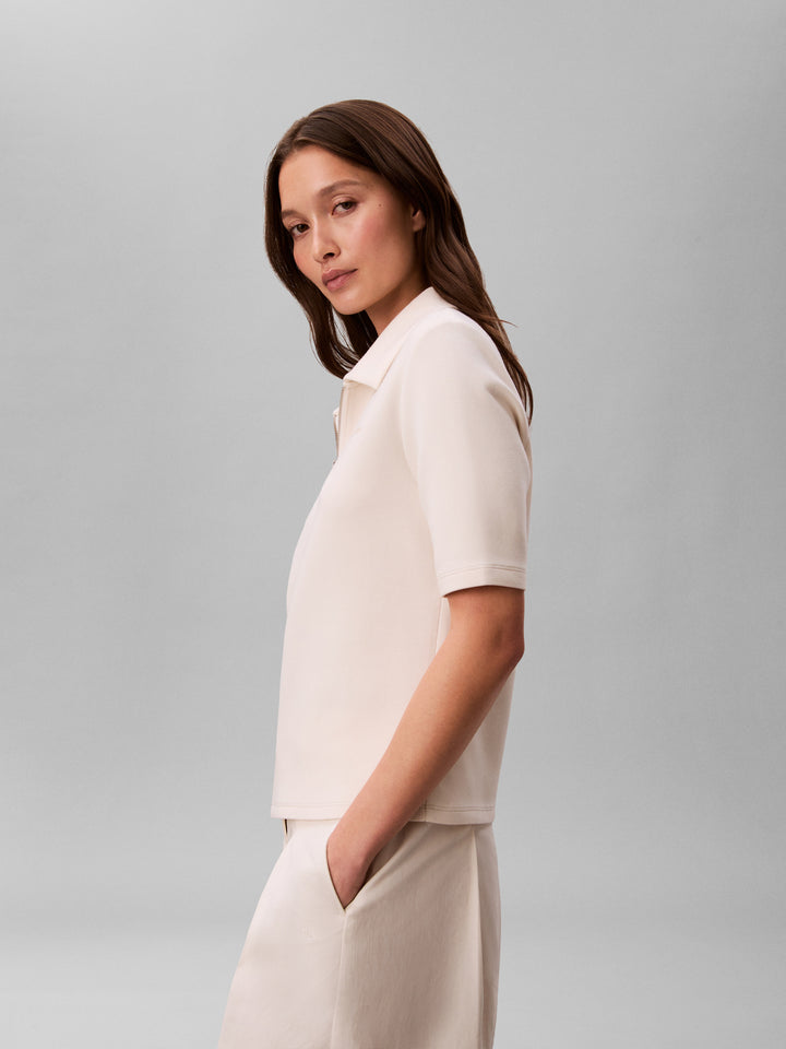 CK Spacer Halfzip Polo, Tofu