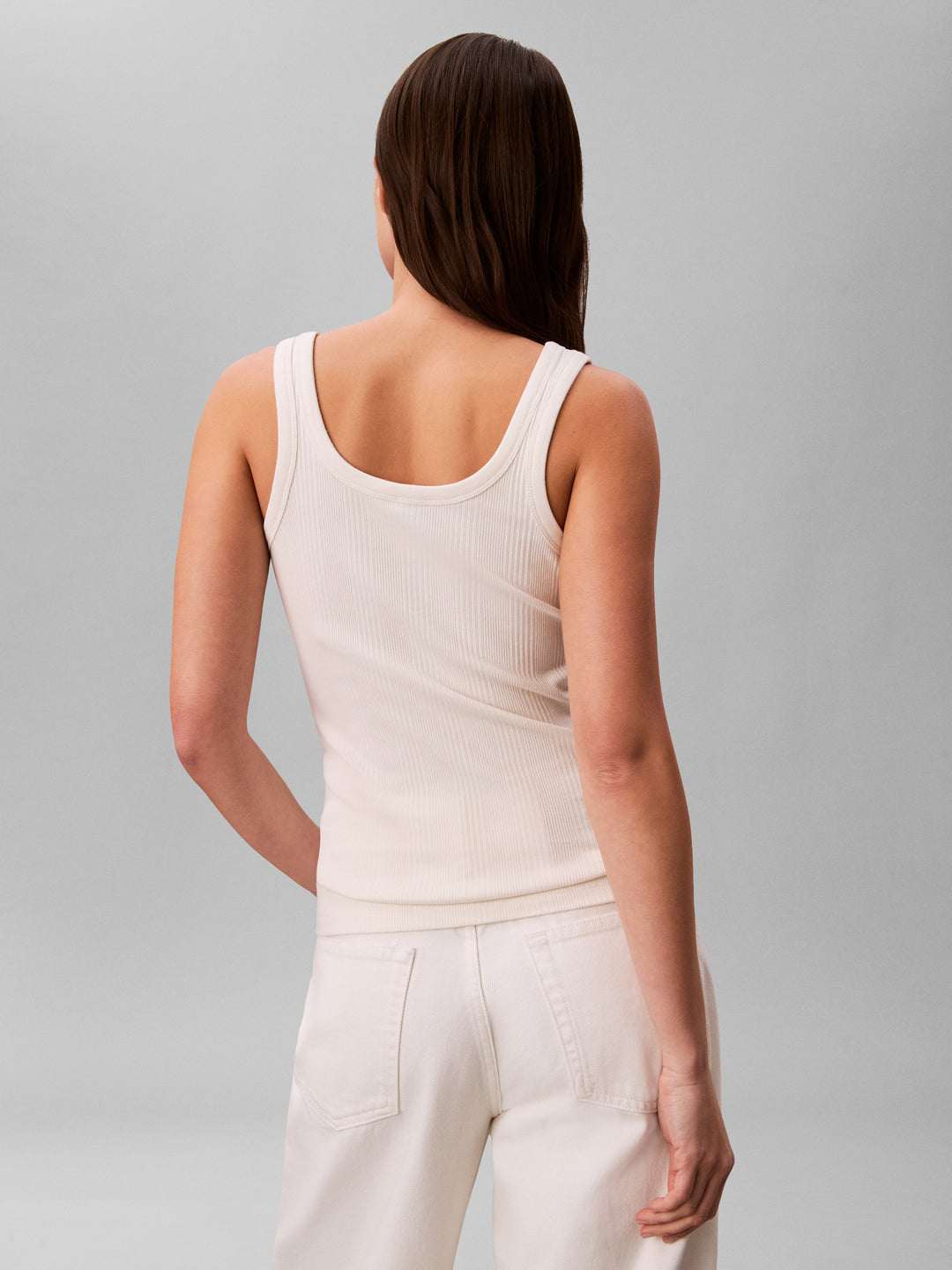 CK Ribbed Cotton Tank, Tofu